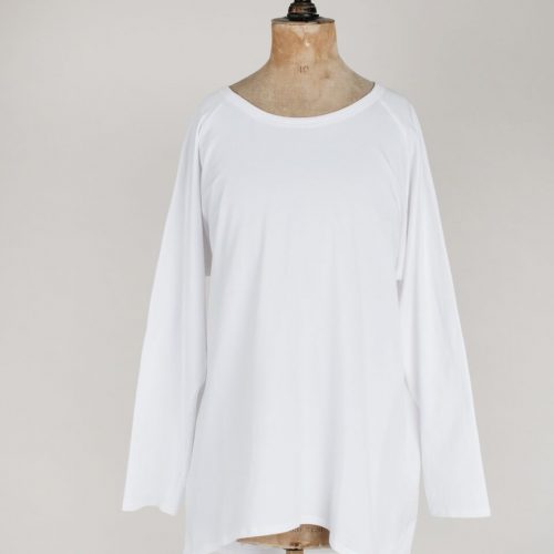 White Jersey Top